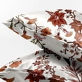 thumbnail image 3 of Sweet Jojo Designs Boho Floral Wildflower Rust Orange and Ivory Girl Decorative Satin Pillowcases, 3 of 6