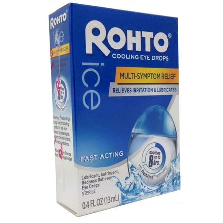2 Pack - Rohto Ice Eye Drops 0.40 oz