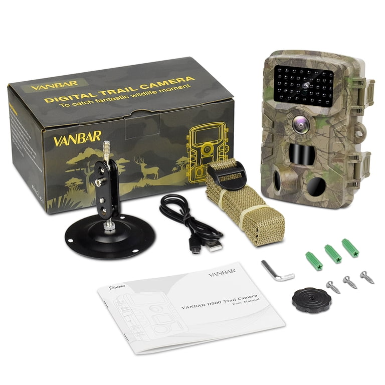 VANBAR D500 1080P 20MP Trail Camera, Night Vision VANBAR D500 1080P 20MP Trail Camera, Night Vision