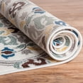thumbnail image 3 of Ogee Waves Lattice Grey Gold Blue Ivory Floral Area Rug Modern Oriental Geometric Soft Pile Contemporary Carpet Thick Plush Stain Fade Resistant Bedroom Living Dining Room Foyer, 3 of 4