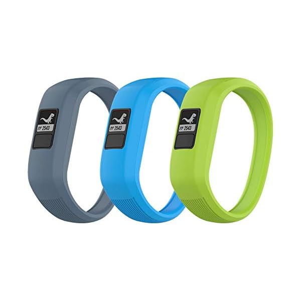 wonima11 Bands Compatible with Garmin Vivofit JR/Vivofit JR2/ Vivofit 3, Soft Silicone Adjustable Stretchy Replacement Watch Bands with Buckle, for Vivofit jr/jr 2/3,Small Large