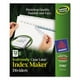 Avery 11582 Séparateurs Index 100 % Recyclés- Blanc 12-Tab- 11 x 8-1/2- 5 Sets/Pack – image 2 sur 2