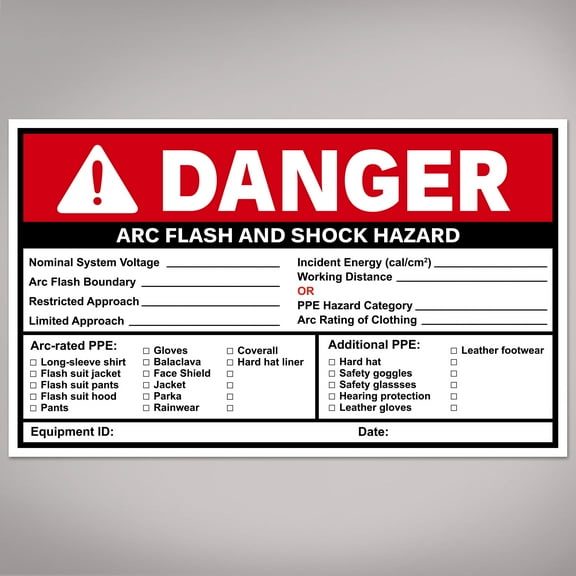 Avery Arc Flash/Shock Danger Labels, 4.75" x 7.75", 20ct