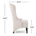 thumbnail image 3 of Christopher Knight Home 299944 Callie Fabric Dining Chair, Beige, 3 of 4