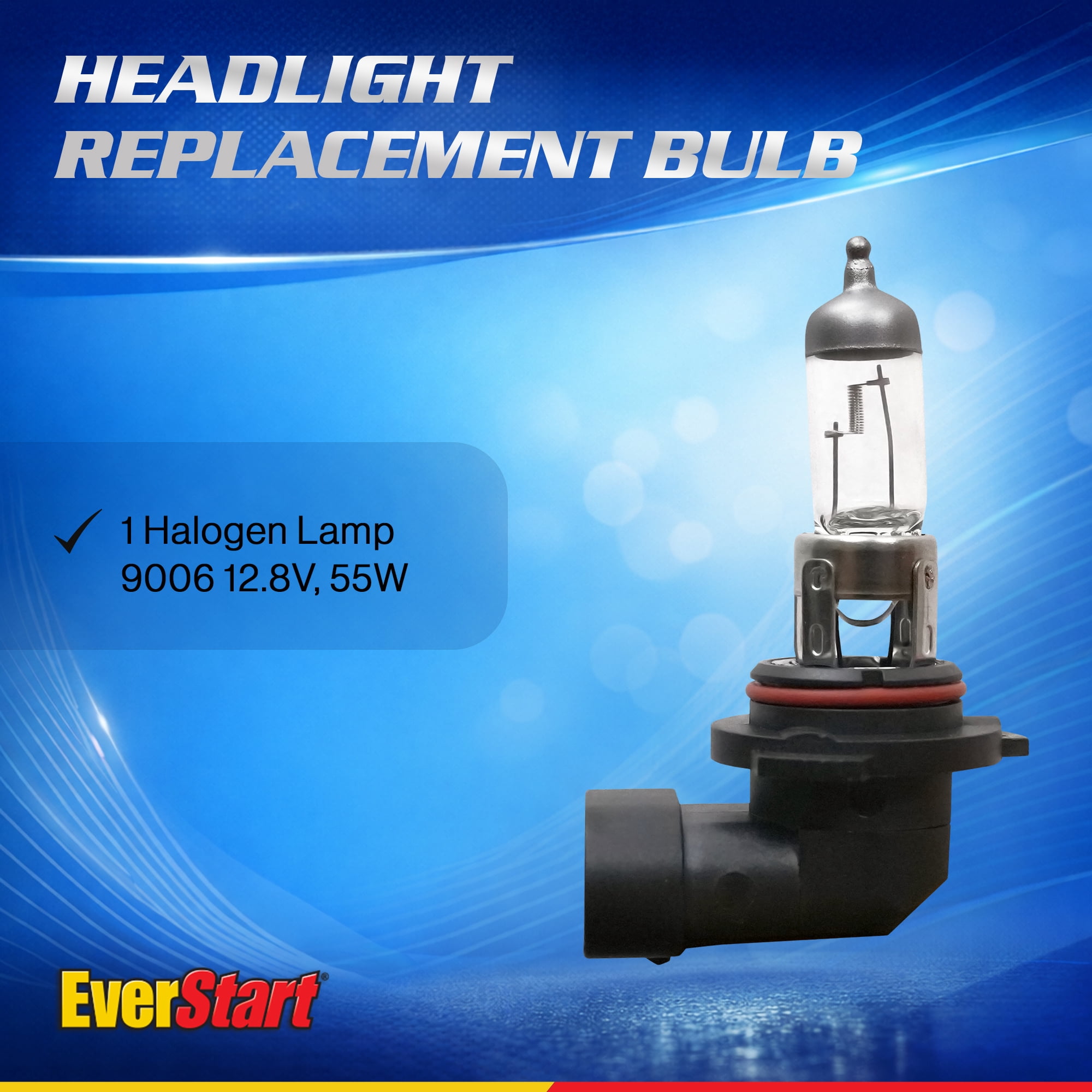 EverStart 9006 Halogen Headlight Bulb, 1 Pack