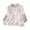 a-32White6, variant on Womens Three Quarter Sleeve Blouse With Mandarin Collar Knot Buttons Floral Embroidery Relaxed Fit For Casual Daily Wear Summer Outings Green M