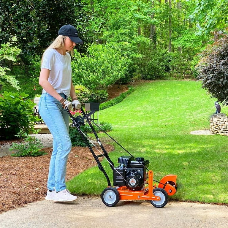 Yard Force YF7302 Gas Powered Edger 79cc Briggs Stratton OHV Engine 9 Hardened Steel Blade Adjustable Cutting Depth Folding Handle 2 Year