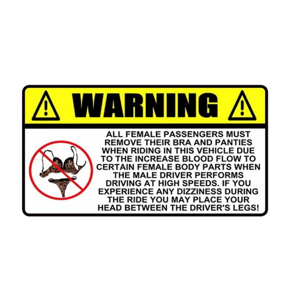 Funny Warning Stickers Cars Funny Warning Stickers Cars