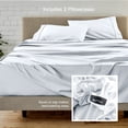 thumbnail image 5 of Bare Home Luxury Bed Sheet Set - Premium 1800 Collection - 4 Piece - Twin-XL, White, 5 of 9