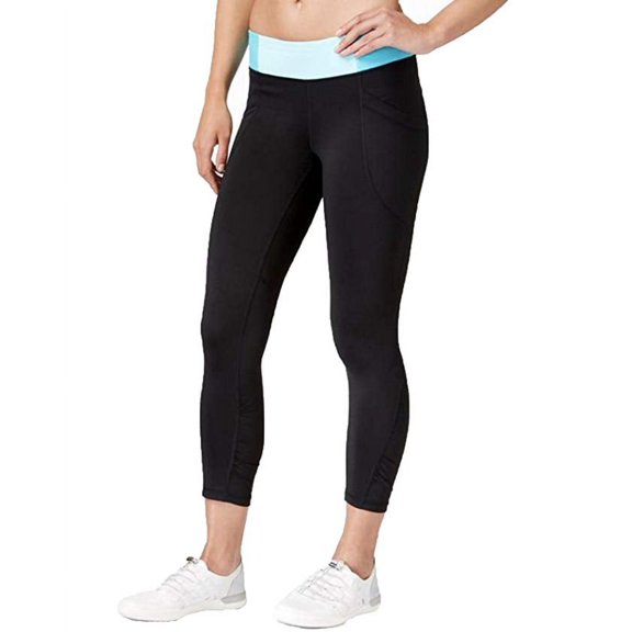 Calvin Klein Womens Colorblocked Capri Leggings;X-Small
