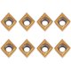 thumbnail image 1 of Lojalitet CCMT09t304 Inserto de carburo CCMT32.5 Paquete de 10 cortadores de fresado CNC de metal duro para herramienta de torno, 1 of 5