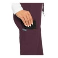 thumbnail image 5 of MED COUTURE Women's Moisture-Wicking Peaches Seamed Jogger, Color: Wine, Size: XL Tall (8721T-WINE-XL), 5 of 5