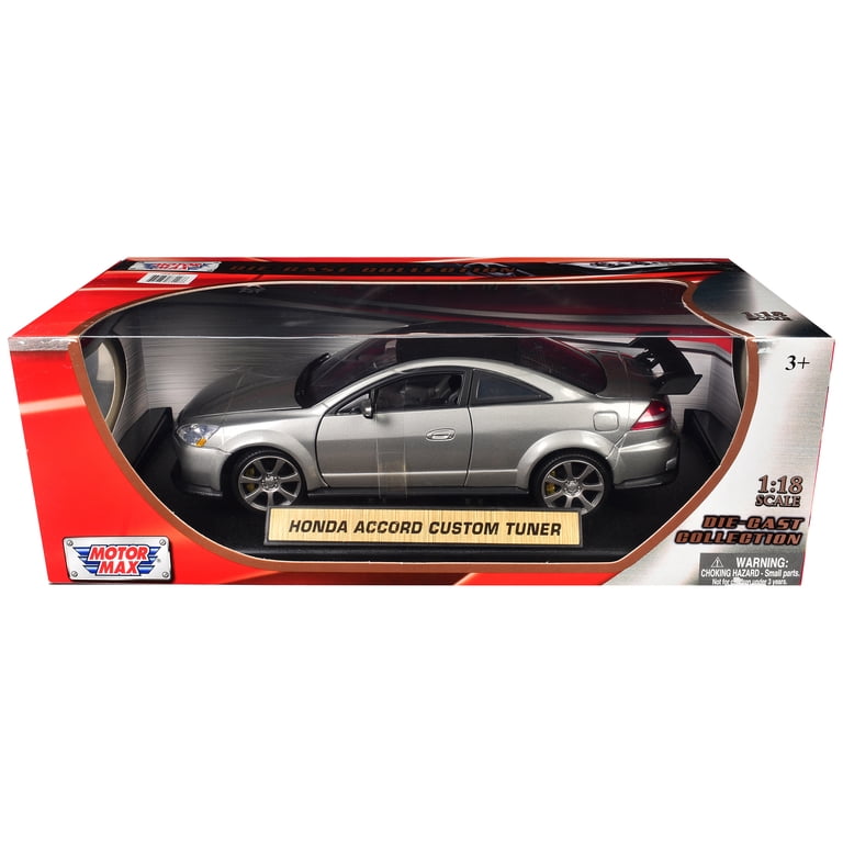 2003 Honda Accord Gray Metallic 1/18 Diecast Model Car by Motormax