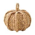 thumbnail image 2 of CY5O5ee 3PCS 3.94inch Handmade Woven Pumpkin Fall Decor, Woven Wicker Pumpkins Halloween Christmas Thanksgiving Decorations, Fall Centerpieces for Table Porch Mantel Indoor, 2 of 9
