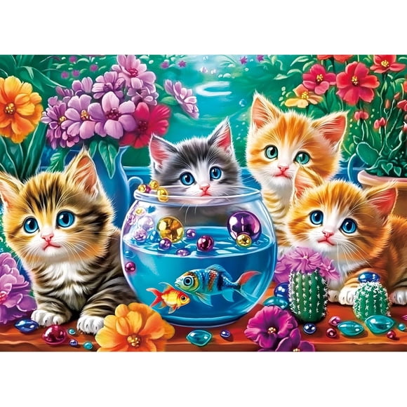 300 Pieces Puzzles for Adults,Unique Fun Cats Jigsaw Puzzles 300 Pieces for Adults Kids Seniors,Animal Pet Lover Puzzle for Kids Ages 8-10 10-12,Challenging Puzzles Perfect for Game Nights,20.5*15 In