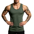 thumbnail image 5 of IhhxPro Men's Sleeveless Muscle Tank Top Moisture-Wicking Quick Dry Summer Fitted Workout Gym Athletic Performance Cotton Vest Casual Bodybuilding S-3XL, 5 of 9