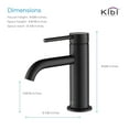 thumbnail image 4 of Kibi Circular Single Handle Bathroom Vanity Sink Faucet, 4 of 5