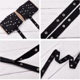 thumbnail image 5 of 1 Set 10Yards Black Cotton Snap Button Trim Sewing Snap Tape Trim with Brass Buttons for DIY Crafts Clothing Accessories Snap Button Tape Ribbon Fasteners 0.8 inch Wide, 5 of 6