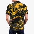 thumbnail image 6 of Cauagu Urban Graffiti Scorpion Illustration Print Men's Polo Shirts, Short-Sleeve Polo Shirts for Men Performance Golf Shirt Athletic Casual Collared T-Shirt-X-Large, 6 of 8