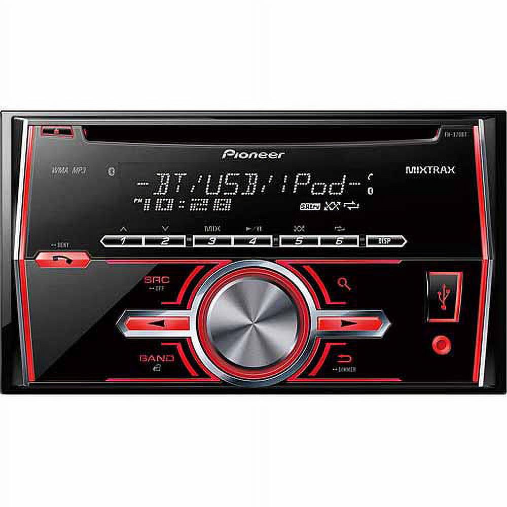 Pioneer FH-X70BT Double Din Single CD Receiver with Built-in Bluetooth, 2-Line Display, MIXTRAX, Pandora, USB, Aux - image 3 of 3