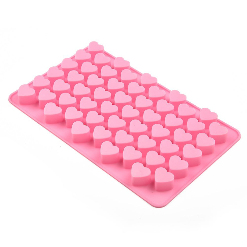 US 55 Mini Heart Silicone Cake Chocolate Candy Baking Mould Ice Cube Soap Mold