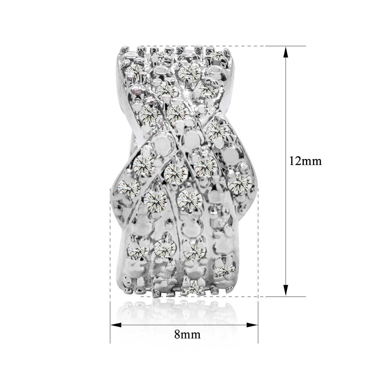 SuperJeweler 1/2 Carat Diamond Huggie Hoop Earrings, 1/2 Inch For Women