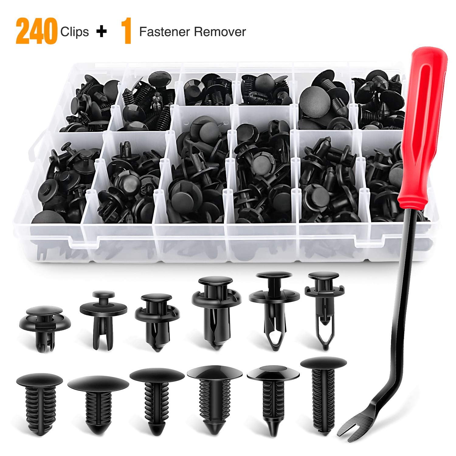 Car Retainer Clips 625PCS Auto Body Retainer Plastic Rivets Clips Set 16Most Popular Sizes Car Bumper Fender Door Trim Panel Clips with Plastic Fastener Remover Kit for GM Honda Toyota Ford Chevy Car Retainer Clips 625PCS Auto Body Retainer Plastic Rivets Clips Set 16Most Popular Sizes Car Bumper Fender Door Trim Panel Clips with Plastic Fastener Remover Kit for GM Honda Toyota Ford Chevy