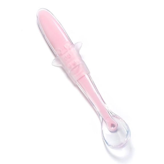 SDFGTstore Baby Soft Silicone Spoon Training Feeding Spoons for Kids Toddlers Children Gift