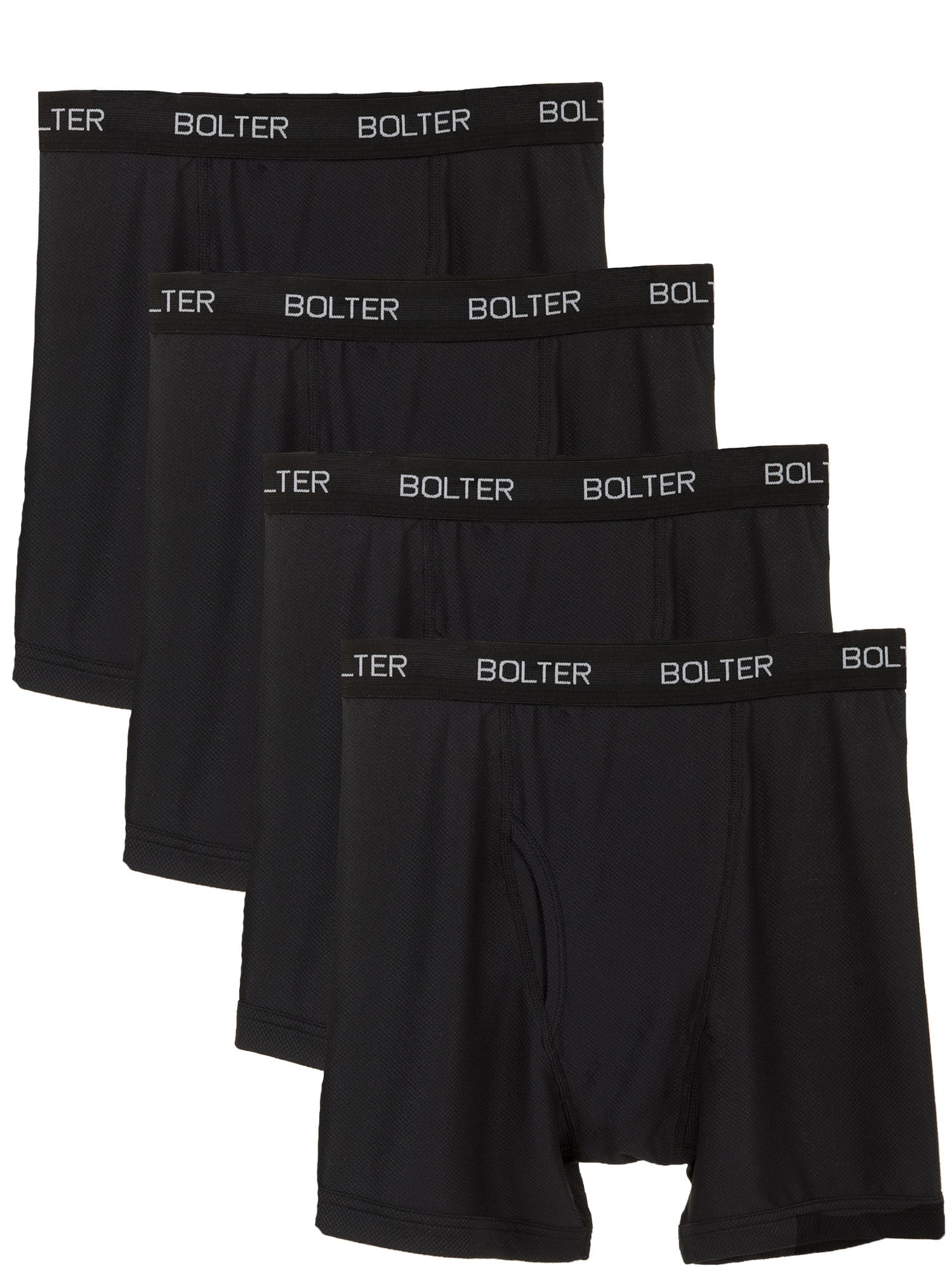 Bolter 4-Pack Men Nylon Spandex Performance Boxer Briefs (XX