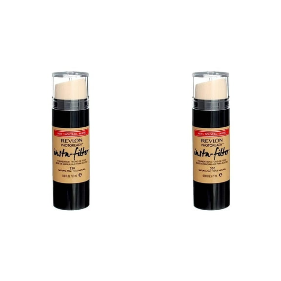 Revlon Photoready Insta-Filter Foundation - Get a Flawless Look with Natural Tan (Pack Of 2)
