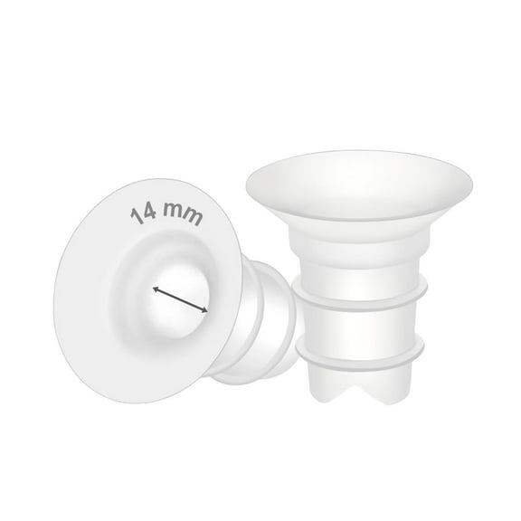 Maymom Flange Inserts 14mm Compatible with Spectra, Medela 24 mm Shields, Momcozy S9 Pro/S12 Pro, Willow Wearable Cup. Compatible with Medela Freestyle, Harmony, to Reduce 24mm Down to 14 mm; 2pc