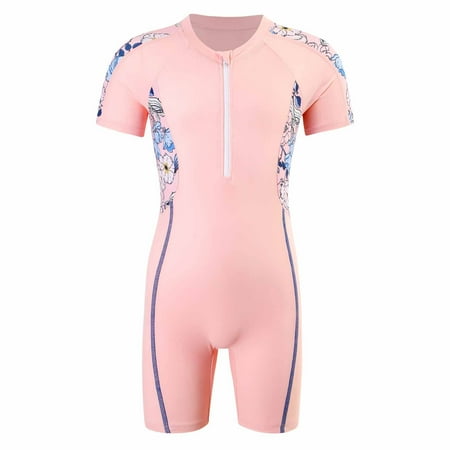 

Utoimkio Girls Swimsuits Size 14-16 Baby Girls Swimwear Children s Swimsuit Children s Swimsuit Printed Short Sleeve Swimsuit Surfing One-piece Swimsuit