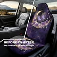 thumbnail image 4 of Jeiento Butterfly Car Seat Covers Front Seats Only Moon Vehicle Bucket Seat Cover Purple Interior Auto Accessory Decor Universal Fit Easy to Install Stretch Polyester Fabric Cover, 4 of 7