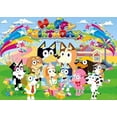 thumbnail image 5 of new Bluey 210x180cm Birthday Background Banner Anime Bluey Bingo Family Children's Birthday Party Decoration Background Cloth, 5 of 5