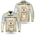 thumbnail image 3 of Cute Akita Loves Dad Happy Father's Day All Over Print 3D Baseball Jacket Inu Dog Lover Bomber Jacket Softball - 12008, 3 of 6