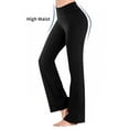 thumbnail image 4 of Girls Flare Pants High Waist Stretch Size 8-9 Years Old Black Bootcut Leggings, 4 of 7