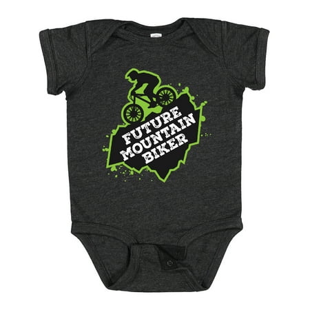 

Inktastic Mountain Biking Future Mountain Biker Gift Baby Boy or Baby Girl Bodysuit