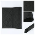 thumbnail image 5 of Unique Bargains Set of 6 Washable Plastic Placemats for Dining Table Decor Black, 5 of 6