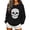 Black [Halloween Shirts for Women Clearance Sales], variant on WEIWEN Halloween Sweatshirts for Women Oversized Skull Printed Long Sleeve Fall Outfits Halloween Sweaters for Women Going Out Tops Women's Clothing Spooky Season Clothes Dark Green, S