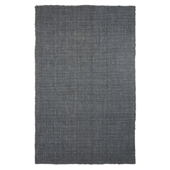 Kula Eco-Friendly Hand-Woven Coastal Jute Rug Charcoal / 8 ft. x 10 ft.
