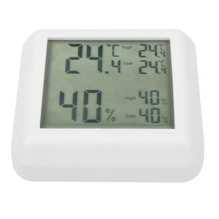 Thermometer Hygrometer, 0 Degrees Celsius -50 Degrees Celsius Digital  Degrees Celsius /℉ Indoor Thermometer, LCD Display Temperature Measurement  Office For Indoor Desktop Home 