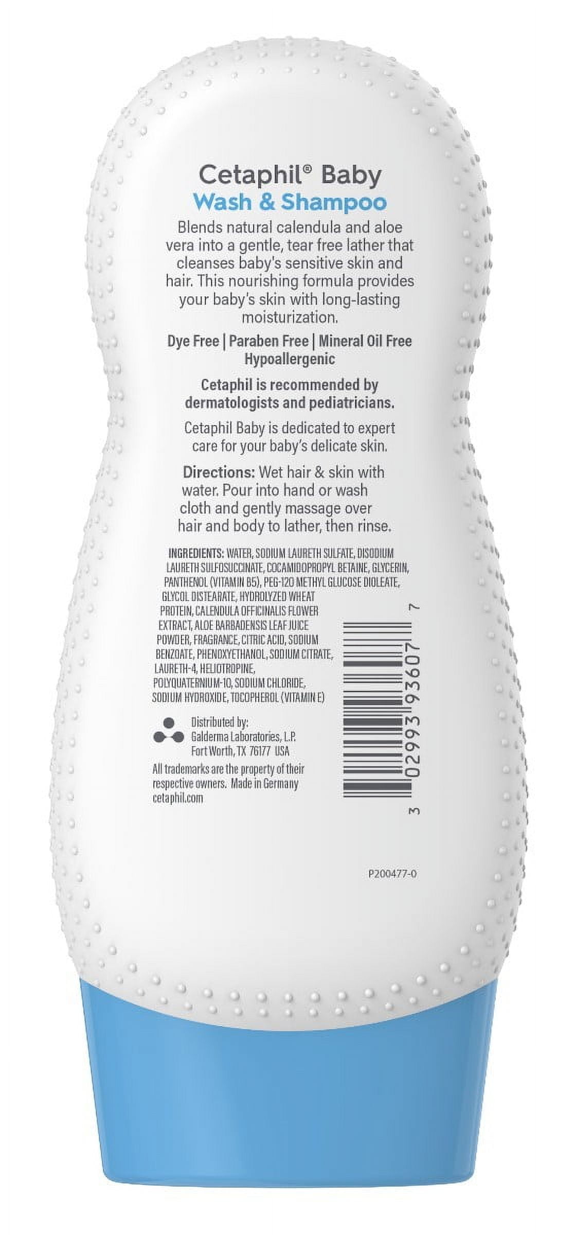 Cetaphil Baby Wash & Shampoo, Calendula, 7.8 fl oz (3 pack) (Bundle)