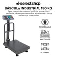 thumbnail image 2 of Bascula Electrica De Pedestal Industrial Y Comercial Digital De Plataforma Para Pesar Hasta 200Kg Diseño Plegable Pantalla LCD Recargable Uso Rudo Tienda Bodega o Almacen, 2 of 7