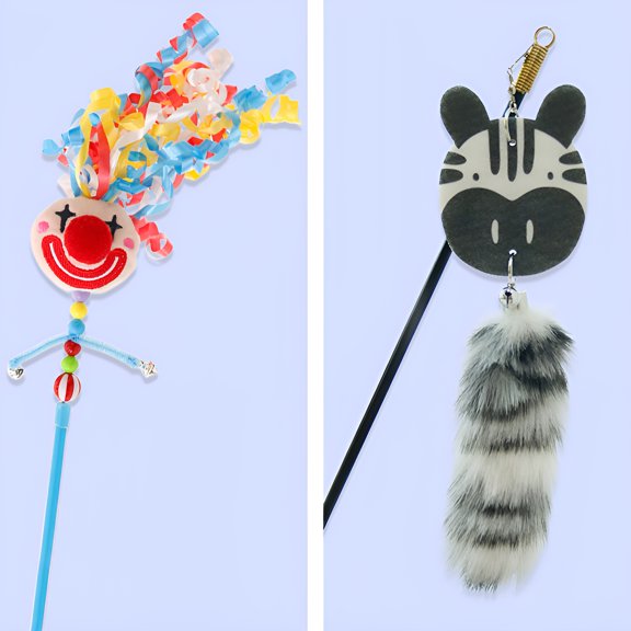 BESTSKY 2Pcs Interactive Cat Toy,Safe Play Toys Interactive Cat Toys,Interactive and Engaging Sounds Kitten Toys,Style1