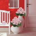 thumbnail image 3 of Darzheoy Artificial Geranium Flowers for Outdoors Silk Geraniums Flowers Faux Flowers Geraniums for Outdoor Decor Indoor Garden Patio Grave Cemetary Table Centerpiece, 3 of 6