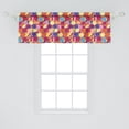 thumbnail image 2 of Ambesonne Colorful Window Valance, Grunge Circular Shapes, 42" x 18", Multicolor, 2 of 3