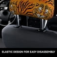 thumbnail image 3 of Uemuo Tiger Printed 2 PCS Car All-Inclusive Headrest Cover, Headrest Protector, Soft Elastic Breathable Seat Headrest Anti-Dirty Cover Headrest Cover Protector, 3 of 6