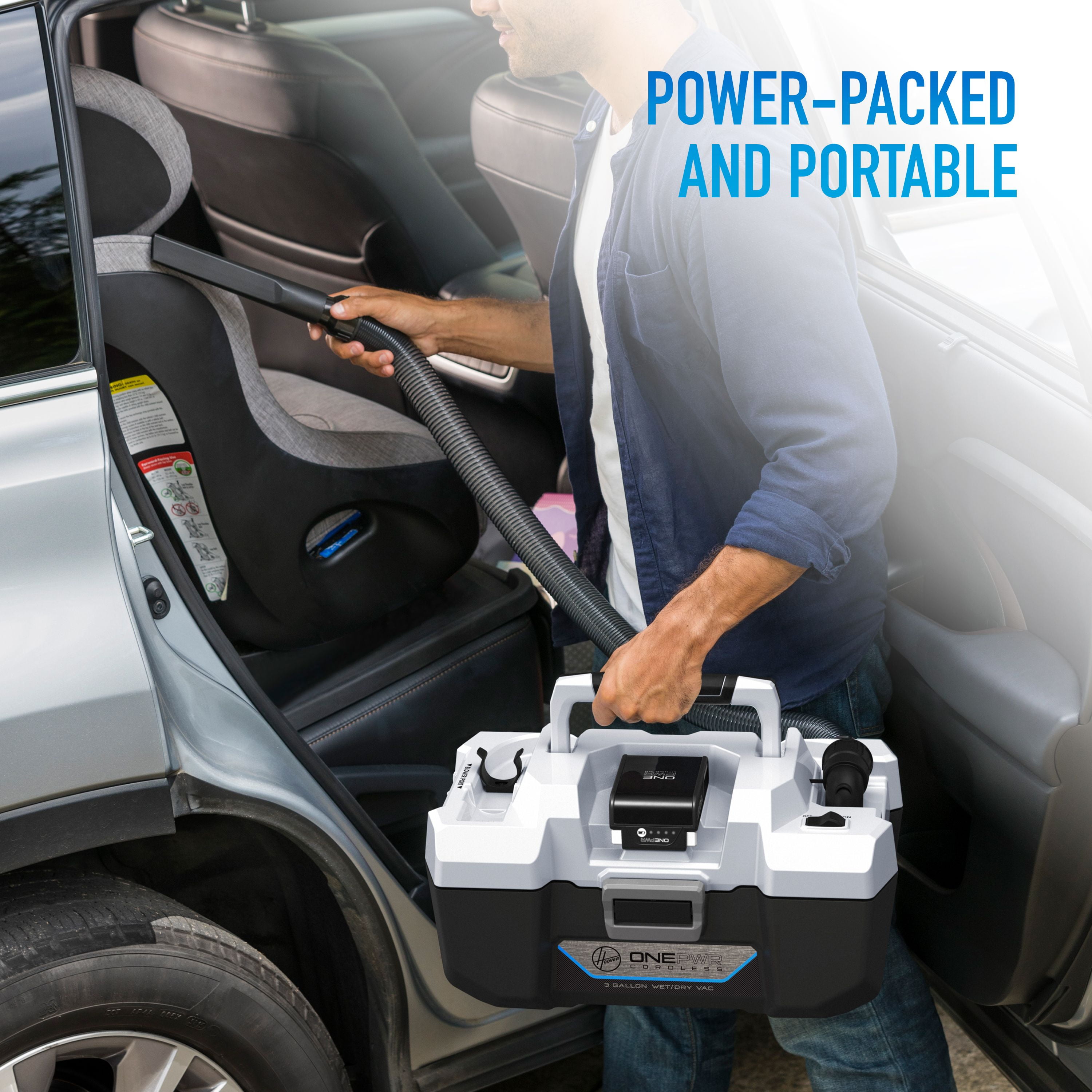 Hoover One Power 3 Gallon Cordless Shop Vacuum, Wet/Dry Utility Vacuum, BH57105