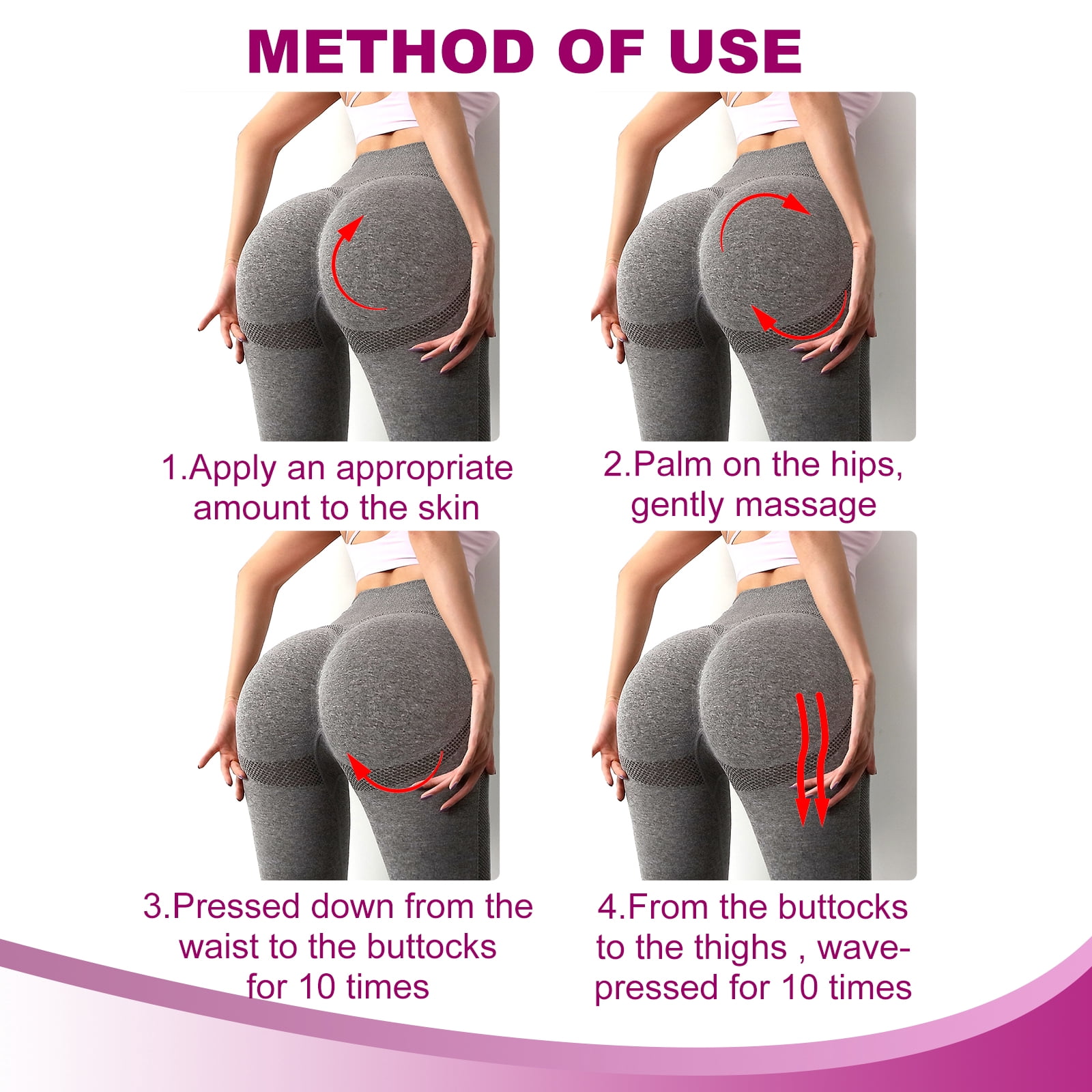 Alvantor Butt Enhancement Cream for Hip Firming and Lifting, Butt Plumping Tightening Massage, 1.76oz