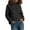 Black, variant on Winter High Neck Knitted Sweater for Women â Long Sleeve Turtleneck Pullover, Loose Fit Knit Casual Top, Rolled Edge Cozy Fall 2025 Trend